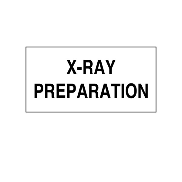 Printed Chart Tape - X-Ray Preparation